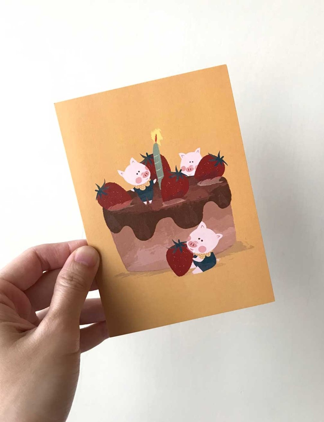 一个小蛋糕的祝福 | 明信片 | 生日卡 |  Birthday card - 卡片/明信片 - 纸 多色