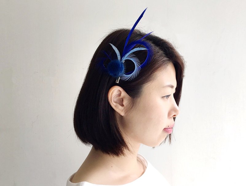 【饰品系列】夏日晴空-蓝色发夹胸针  两用 - 发饰 - 其他材质 蓝色