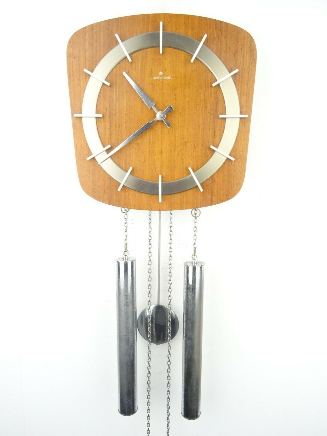 Junghans German Vintage Antique Design Mid Century 8 day Retro Wall Clock - 时钟/闹钟 - 木头 咖啡色
