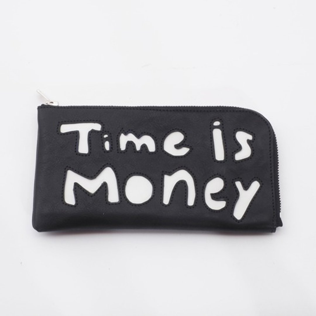 CowLeather LongWallet [time is money] (black) 18×9/wallet/wl001time - 皮夹/钱包 - 真皮 