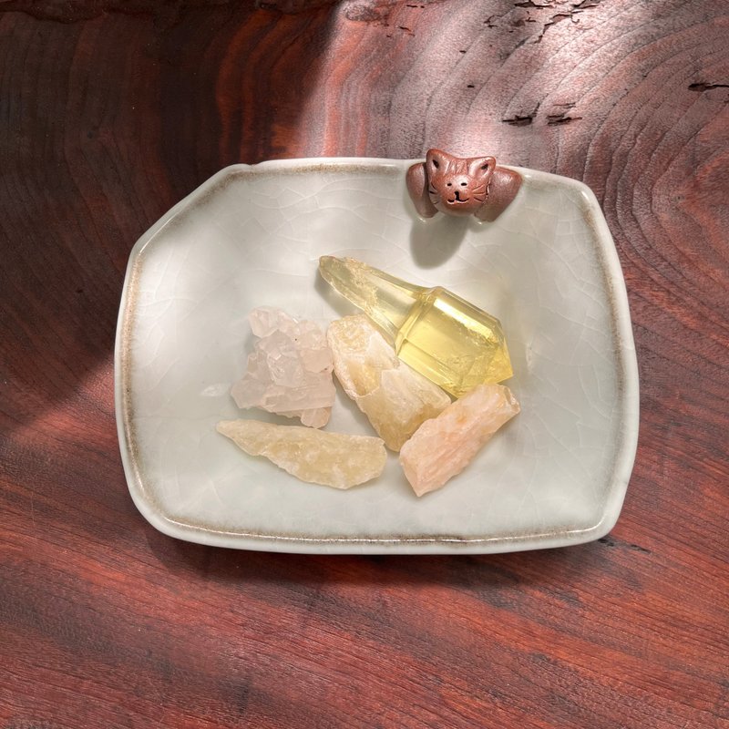 惬意猫 / 深皿 / 点心盘 / 陶器 - 盘子/餐盘/盘架 - 陶 透明