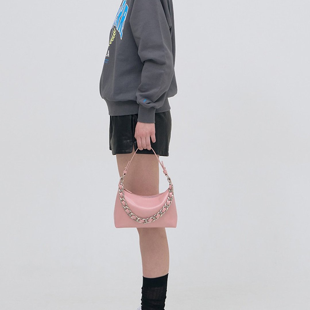 Bag to Basics 韩国制 鏈條迷你包包 Chain Mini Shoulder BAG - 侧背包/斜挎包 - 环保材料 