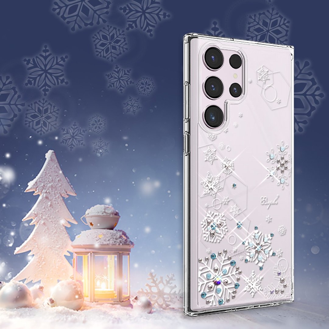 Samsung S26/S25/S24/S23 轻薄军规防摔水晶彩钻手机壳 - 纷飞雪 - 手机壳/手机套 - 其他材质 多色