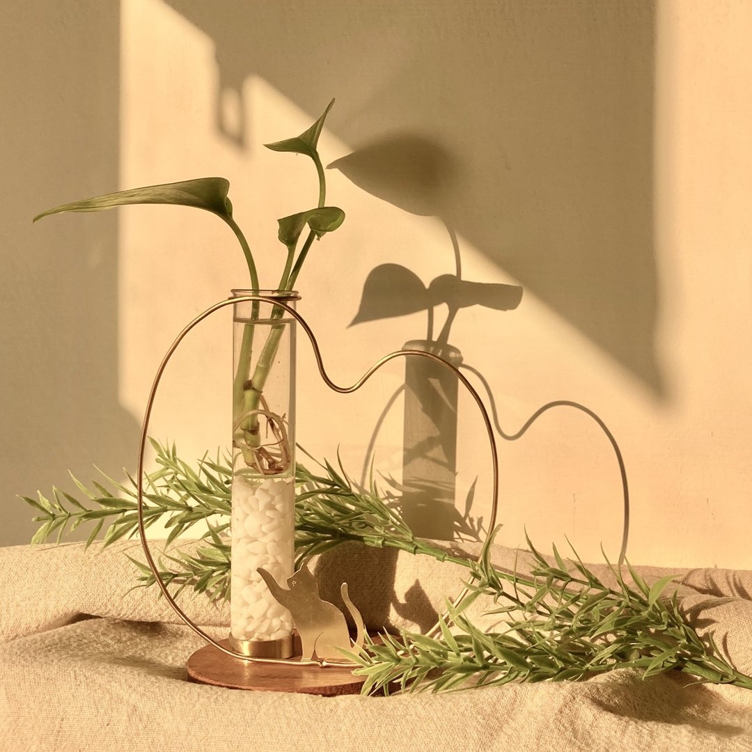 一人成团-说故事黄铜木质水植栽-手作体验课程 - 其他 - 铜/黄铜 