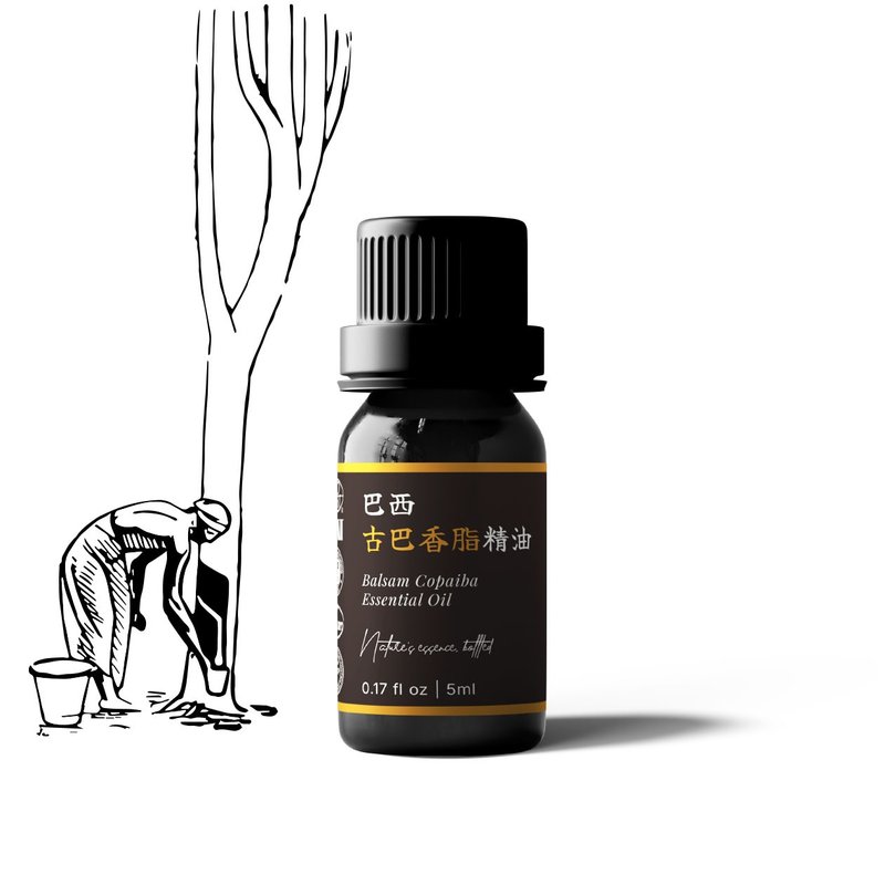 【卡佛香】巴西古巴香脂精油 - 香薰/精油/线香 - 玻璃 黑色