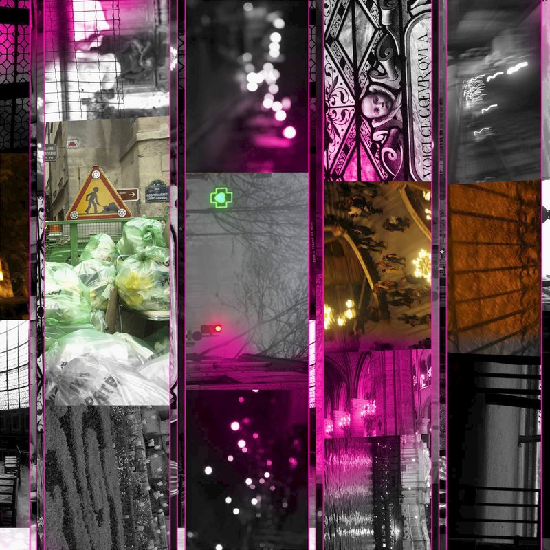 精品时尚丝巾Paris' Impression  巴黎印象 之一 全四十款 - 丝巾 - 丝．绢 黑色