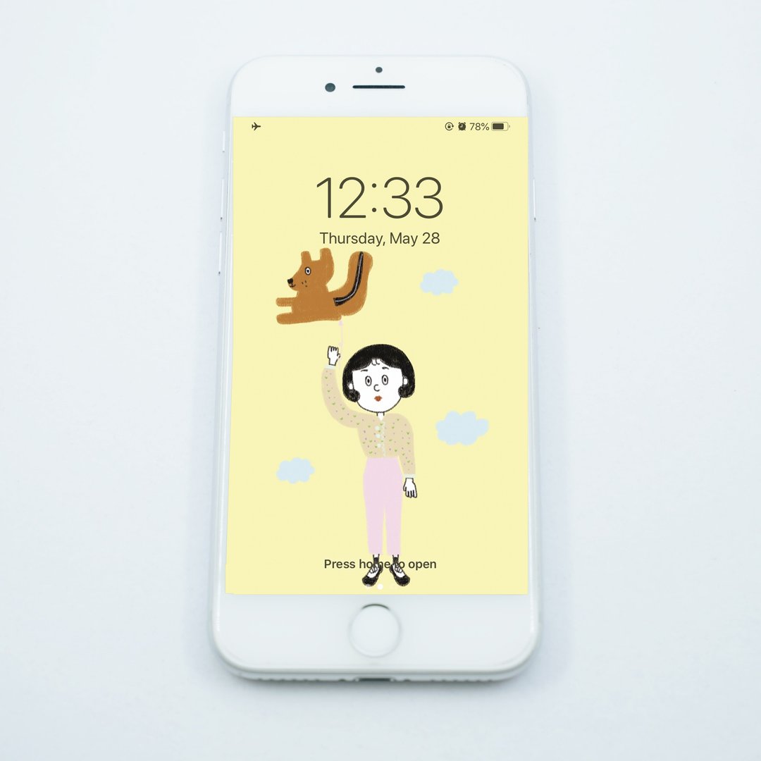 定制化手机壁纸 | 人像 插画 肖像 似颜绘 - 电脑手机桌布/贴图/App 图示 - 环保材料 多色