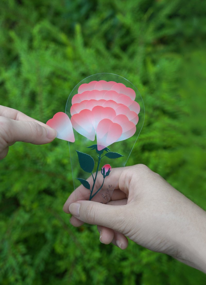 Petalnote 花笺贴— 玫瑰 (花瓣便利贴/书签) - 便条纸/标签贴 - 植物．花 