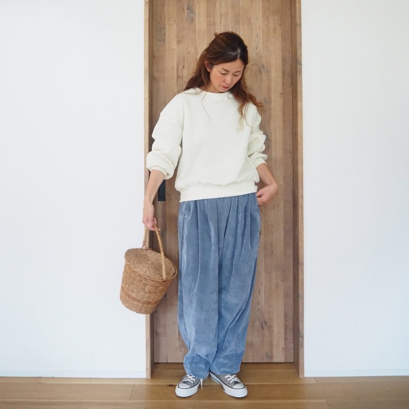 【预购】绗缝拼接剪裁上衣 / 白色 - 女装上衣 - 棉．麻 白色