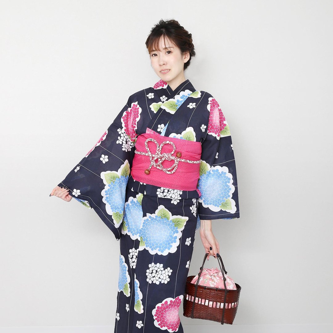 日本 和服 梭织 女性 浴衣 腰封 2件组 F x08-35 yukata - 其他 - 棉．麻 白色