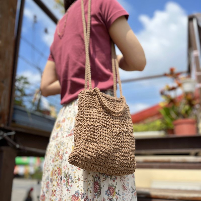 The other Brick bag 另一砖头包 디아더 브릭백 / 手工钩针编织 - 手提包/手提袋 - 棉．麻 