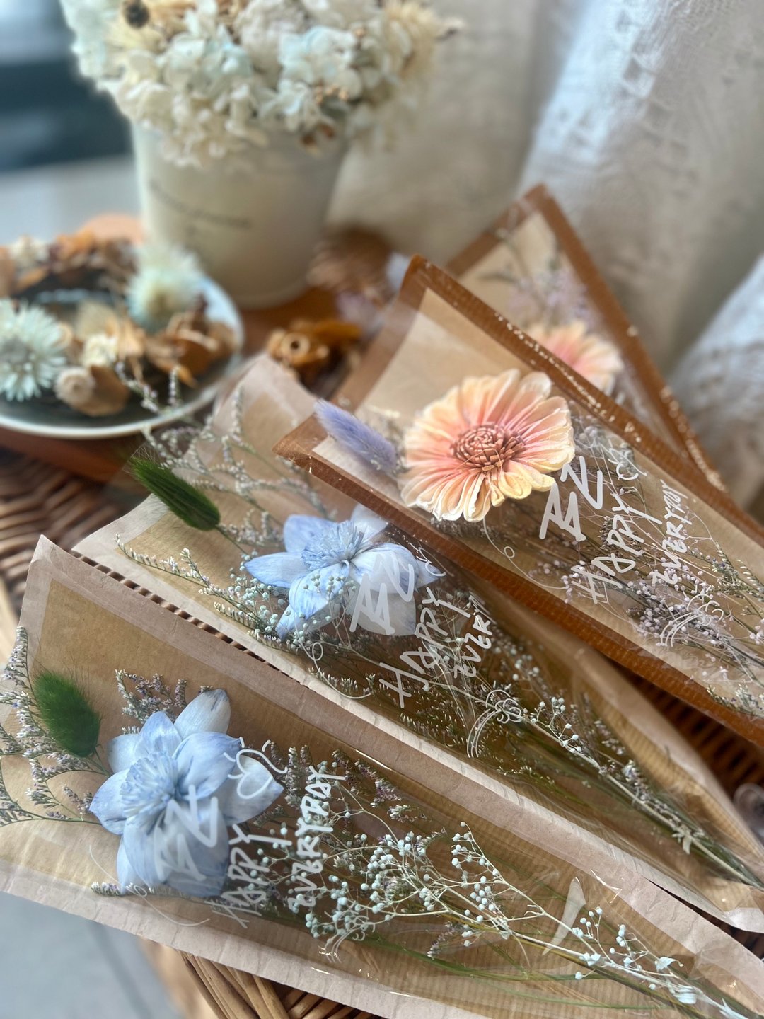 轻轻的祝福干燥小花束 毕业花束 - 干燥花/捧花 - 植物．花 多色