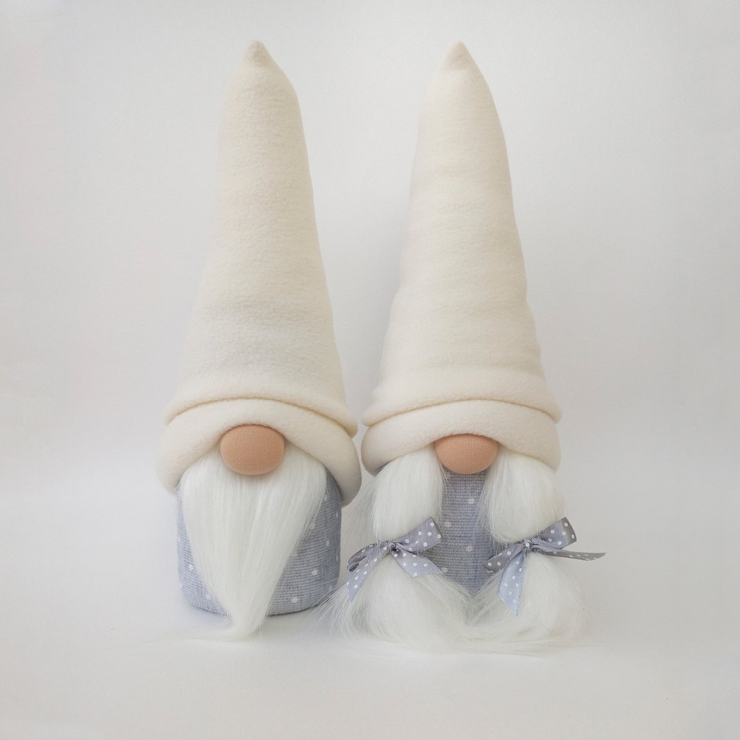 Christmas Gnome Santa Gnome Plush Nordic Swedish Nisse Handmade Scandinavian - 玩偶/公仔 - 其他材质 