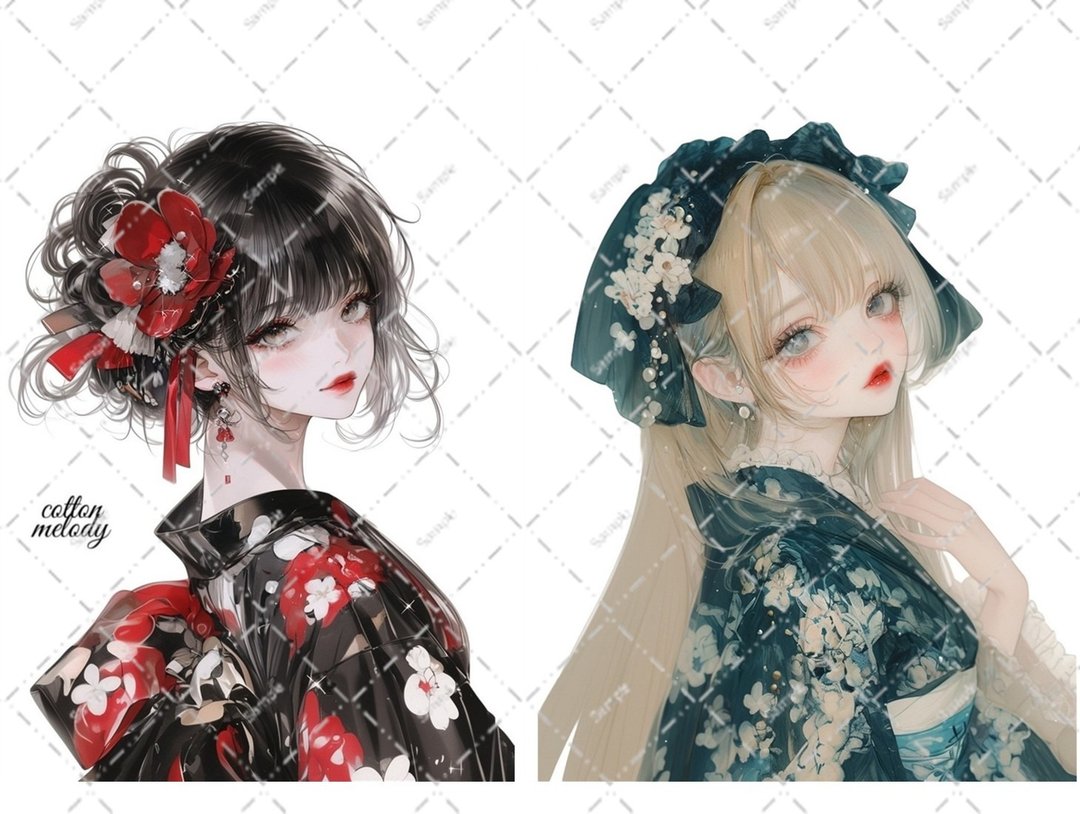 原创贴纸 no.5849 人物贴纸 原创贴纸 人物贴纸 女孩贴纸 原创人物贴纸 - 贴纸 - 纸 