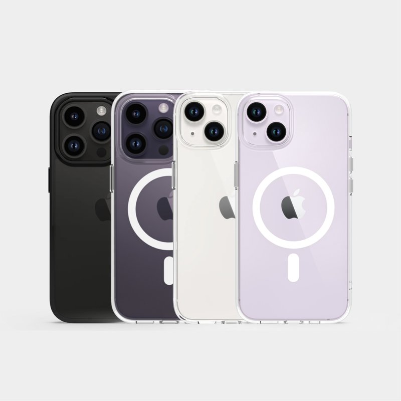 【UNIU】EVO 光学透明防摔手机壳-磁吸式 iPhone 14/Pro/Plus/Max - 手机壳/手机套 - 塑料 