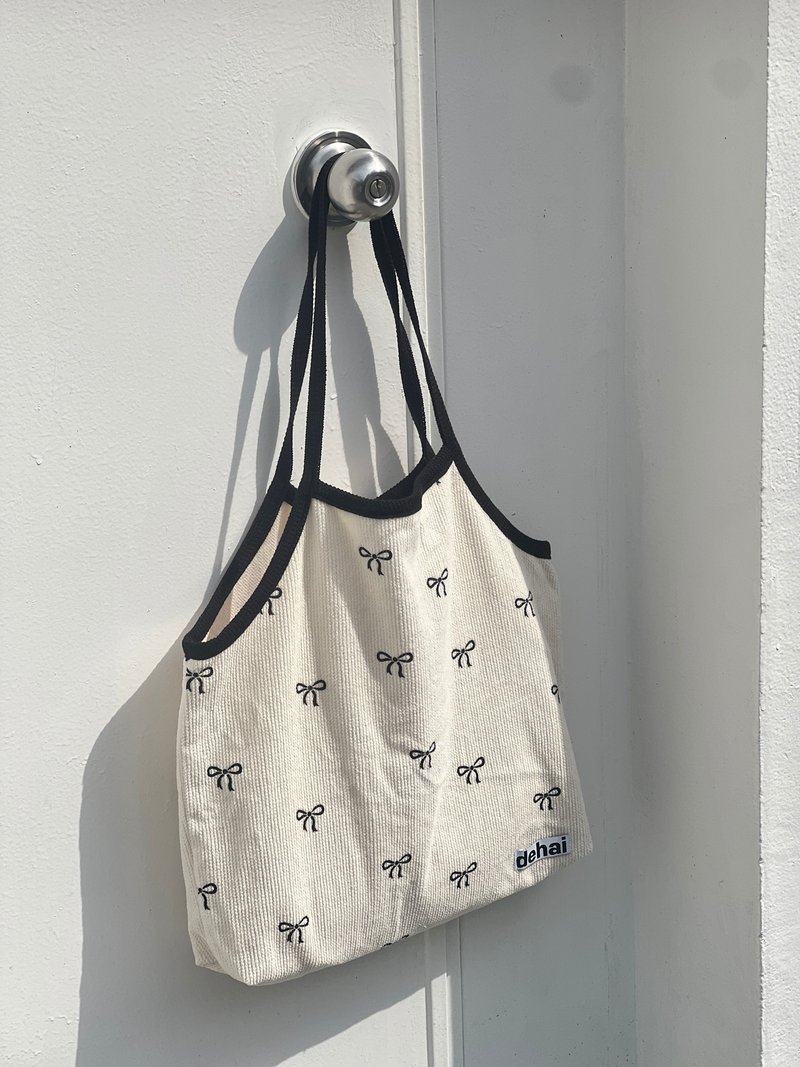 缎带肩背包 - 手提包/手提袋 - 棉．麻 