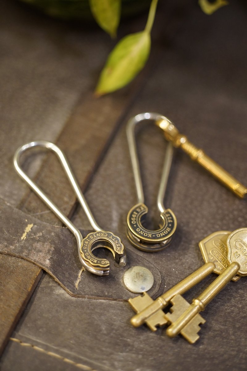 马蹄型匙扣 - 钥匙链/钥匙包 - 铜/黄铜 黄色