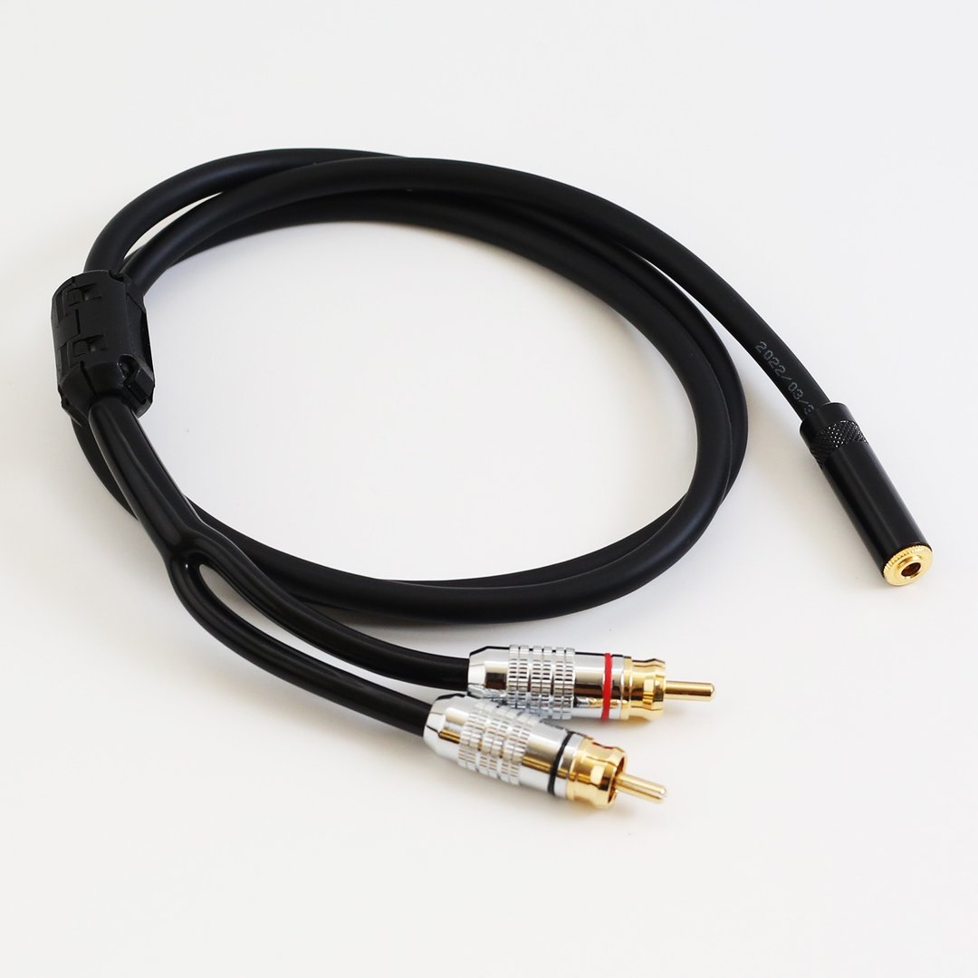 发烧级高保真3.5mm母一分二RCA【川木】全新现货【W273】音频线 - 数码小物 - 其他材质 