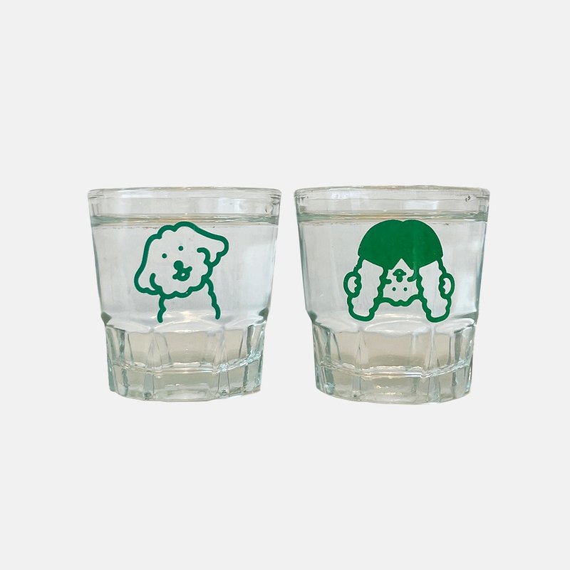 森烧酒杯 - 玻璃杯 - 玻璃 绿色