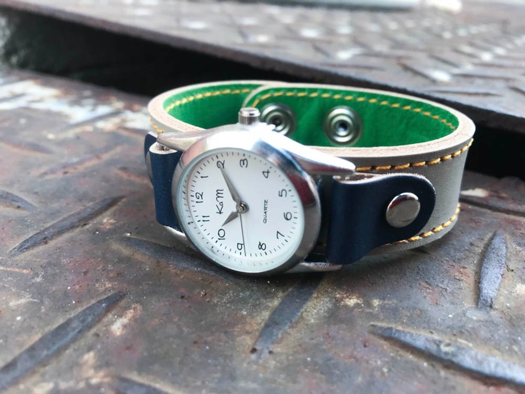 STITCH A watch that you want to wear every day Stitch Run Watch Unisex OK SRW-HGN-YS - 女表 - 真皮 灰色