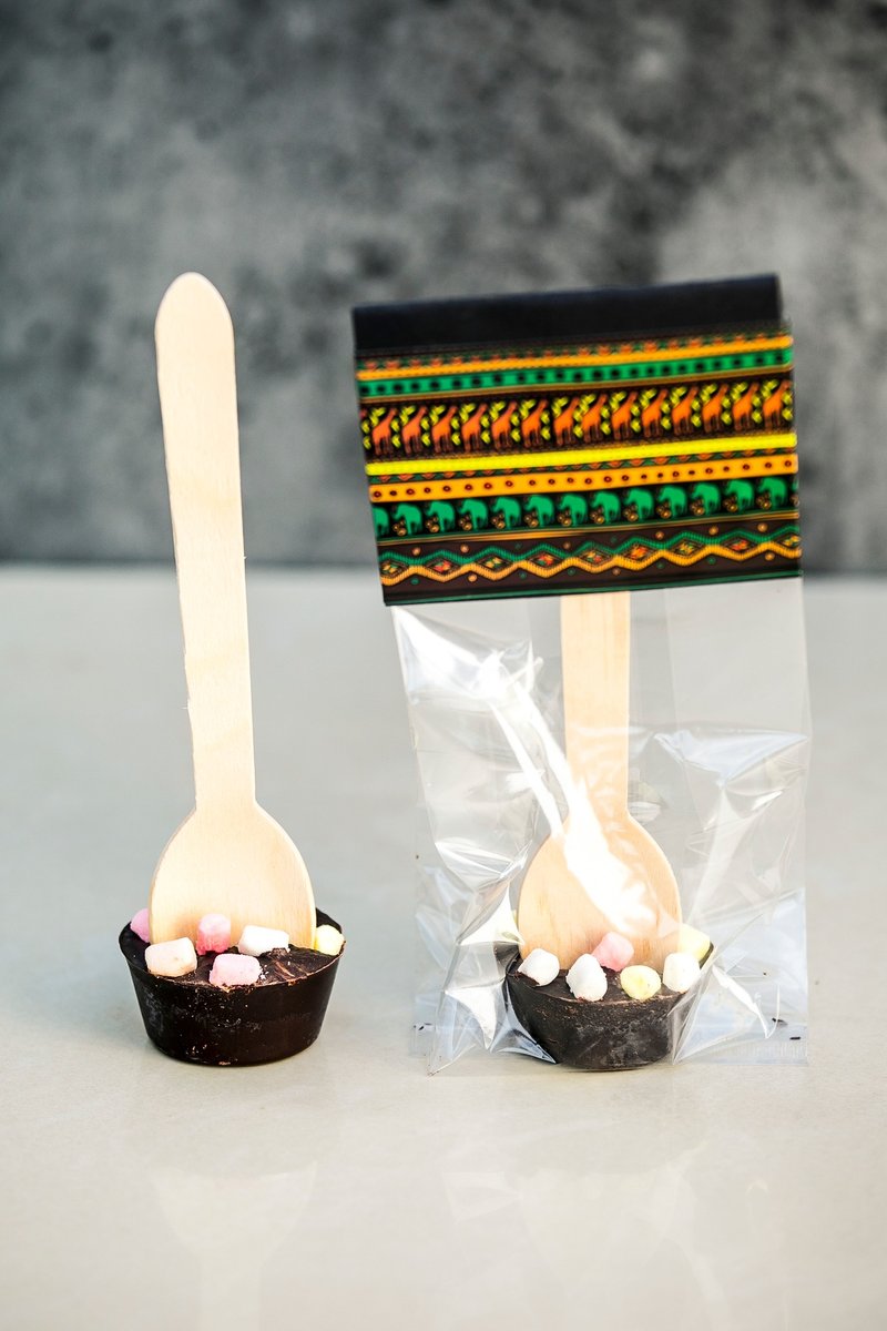 热巧克力棒 | 棉花糖口味 - 巧克力 - 其他材质 咖啡色