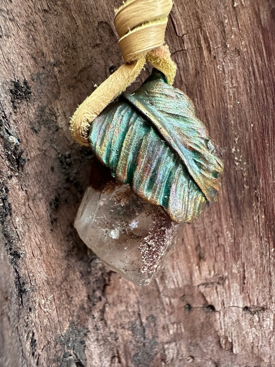 原矿水晶森林系手作项链 - 项链 - 水晶 咖啡色
