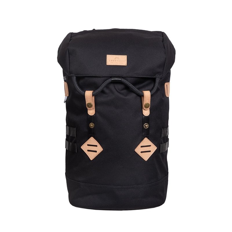 DOUGHNUT 防泼水多袋式大容量旅行登山后背包-黑色-Colorado RE - 后背包/双肩包 - 环保材料 黑色