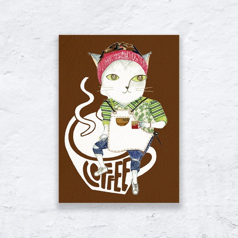明信片/感谢卡/万用卡 | 猫职业想像系列 - 卡片/明信片 - 纸 