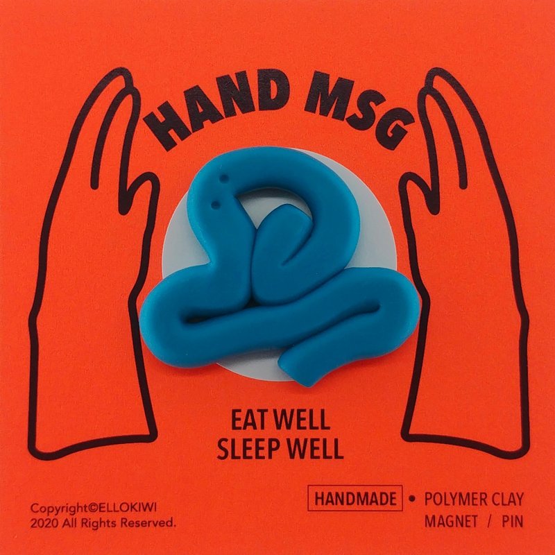 HAND MSG 心意卡/ 感谢卡 - 卡片/明信片 - 粘土 多色