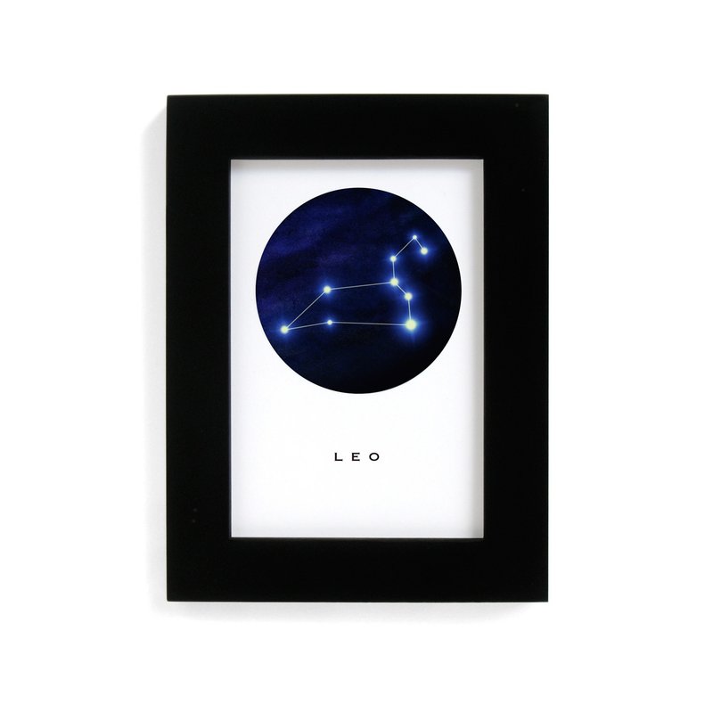 让爱发光 星座夜光画  创意生日礼物 巨蟹座 狮子座 处女座 - 摆饰 - 纸 蓝色