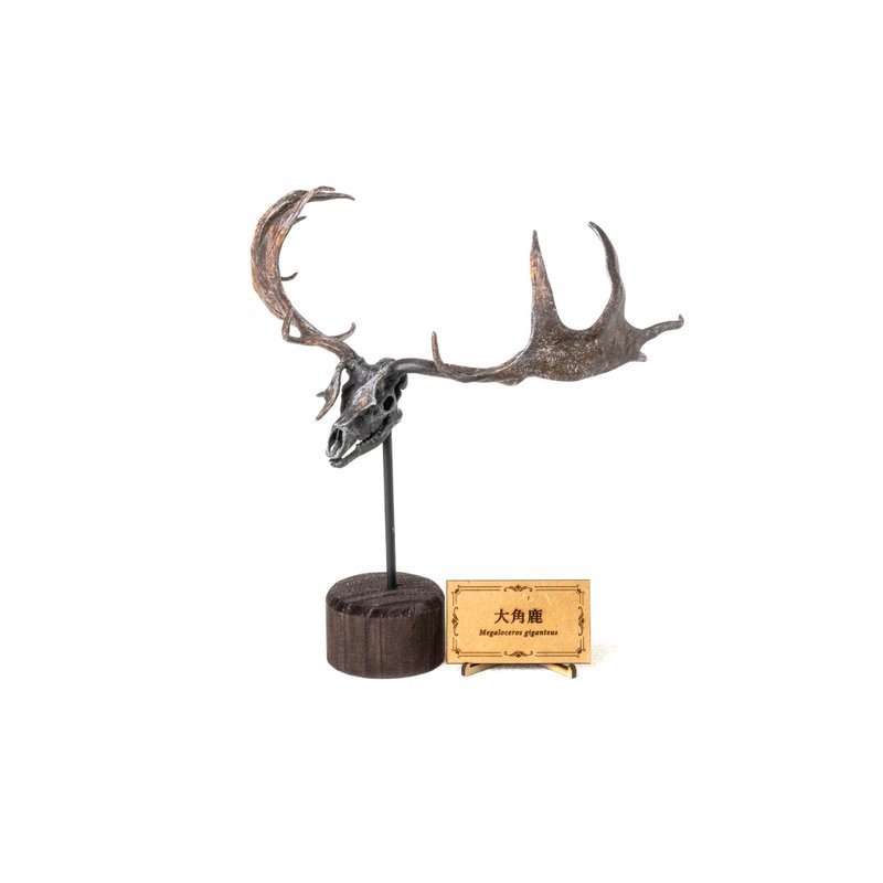 古生物3D打印模型-(小款)大角鹿 (请选宅配) - 其他 - 树脂 卡其色