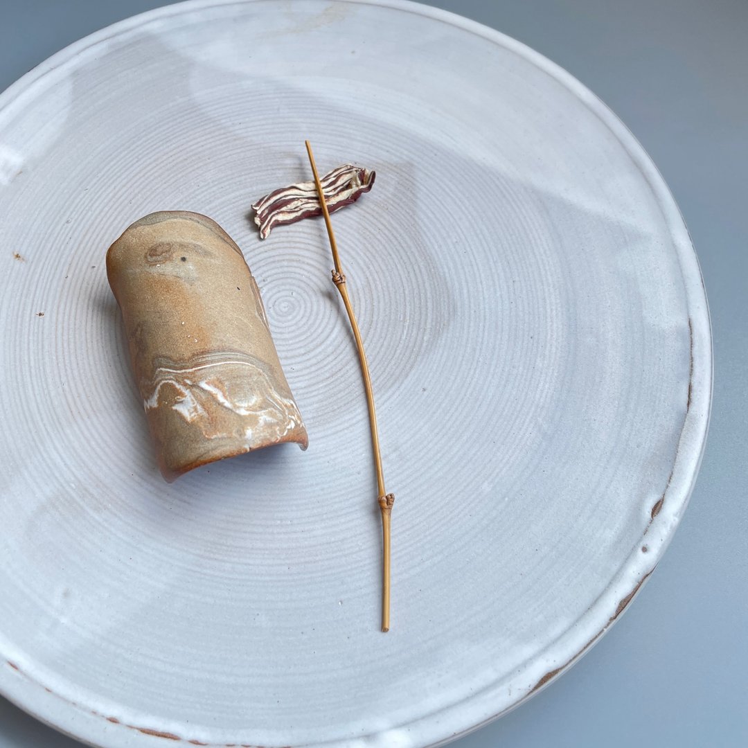 @studio_florero 培根陶片 茶针置 | 匙置 - 茶具/茶杯 - 陶 红色