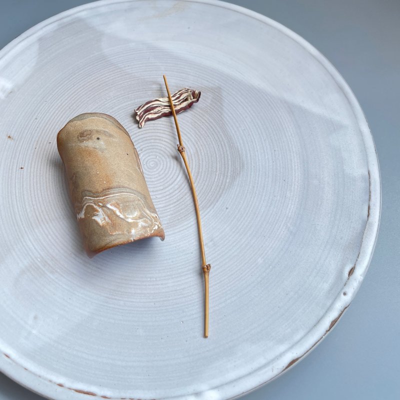 @studio_florero 培根陶片 茶针置 | 匙置 - 茶具/茶杯 - 陶 红色