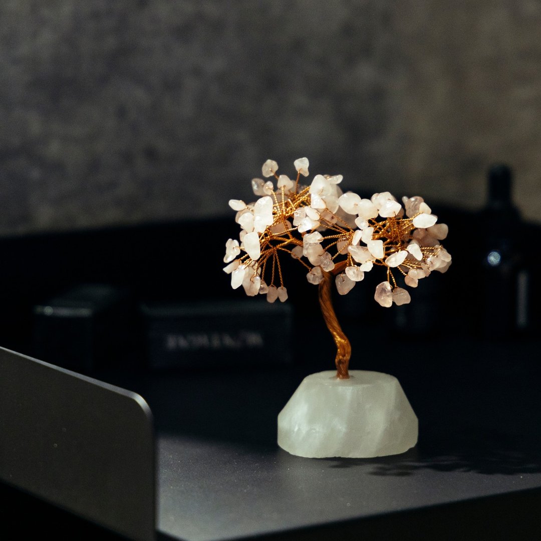 【Montagne】原矿水晶树 | Treasure Tree | 白水晶。粉水晶 - 摆饰 - 宝石 