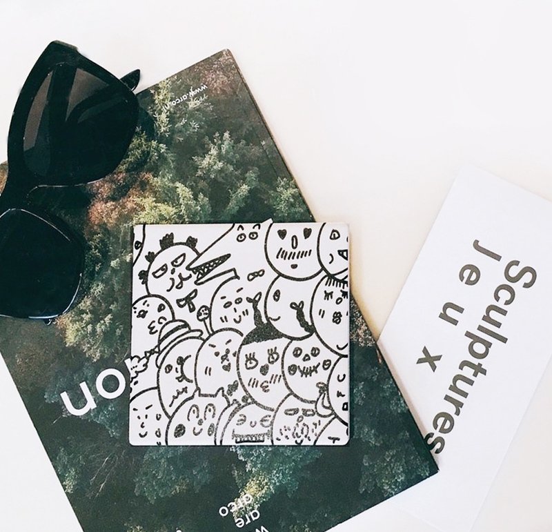 拥挤 - 防水杯垫 - 杯垫 - 其他材质 黑色