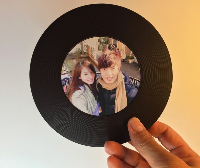 【定制化】黑色记忆年轮卡1张(附木座1) 生日礼物/情人节卡片礼物 - 卡片/明信片 - 防水材质 多色