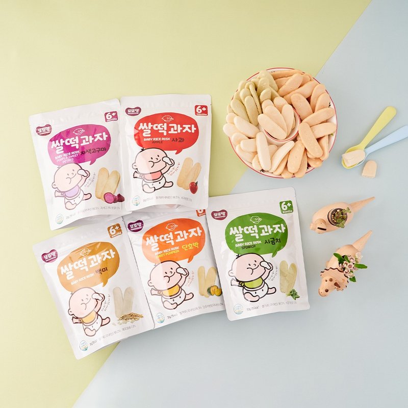 韩爸田园日记-宝宝米片片米饼 - 零食/点心 - 新鲜食材 多色