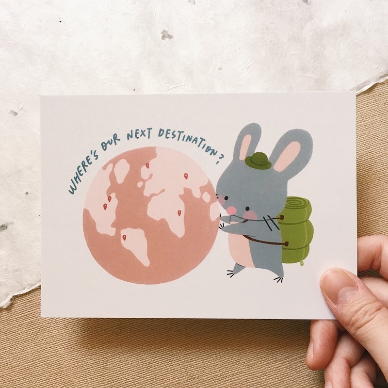 Next Destination - Squeaky 明信片 - 卡片/明信片 - 纸 