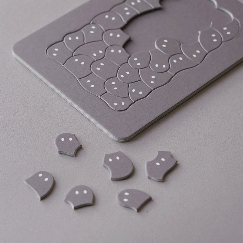 小鬼拼图 SUMI – obakepuzzle sumi - 拼图 - 纸 灰色