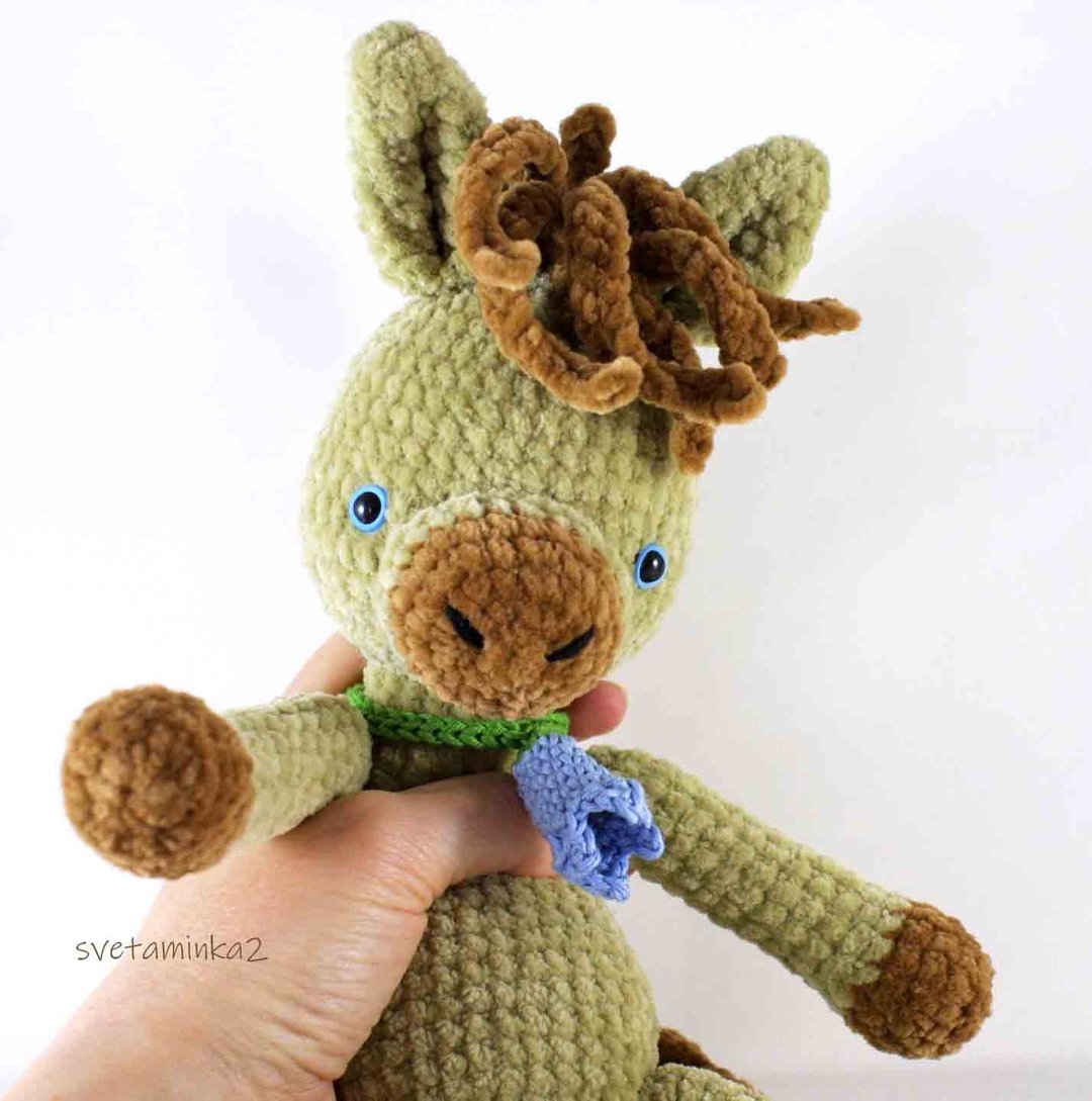 Crochet Horse Pattern Crochet Plush Pattern Amigurumi Pony Foal Colt Cute Animal - 手工艺教程/工具书 - 其他材质 