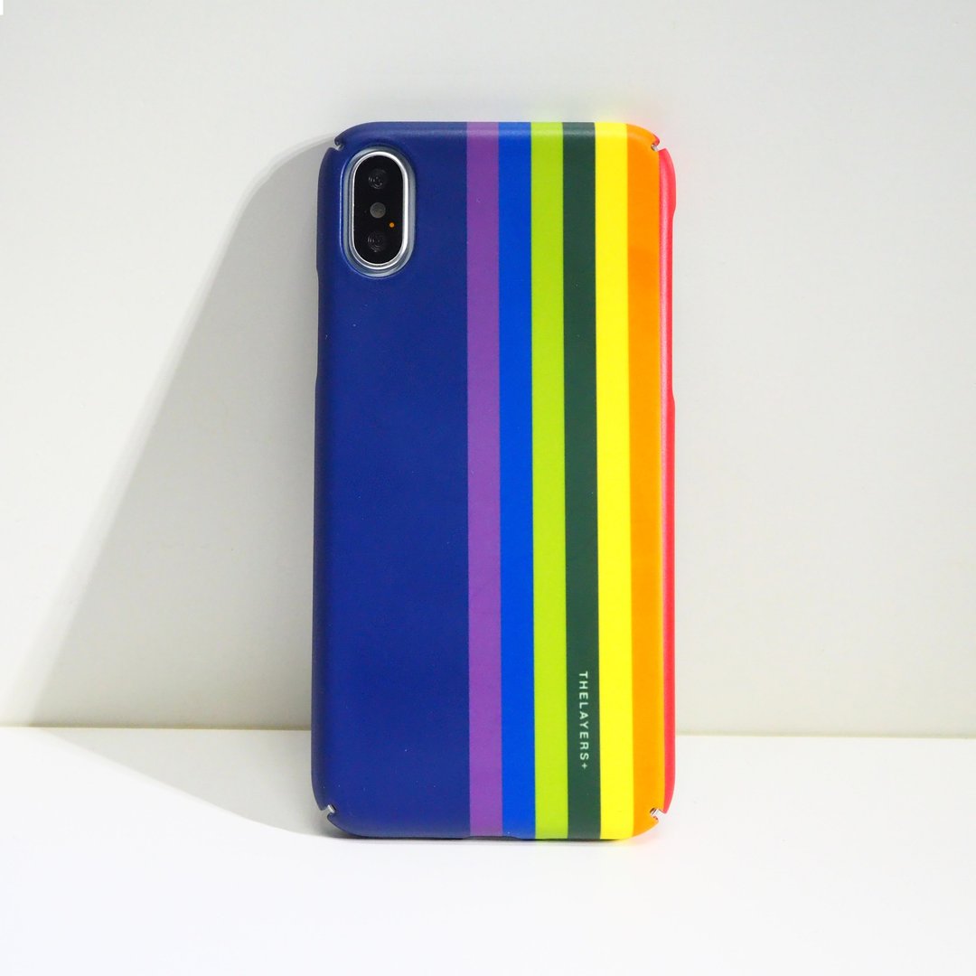 LOVE WINS系列 | 彩虹直纹手机壳 - 定制全包边软硬壳 Phone Case - 手机壳/手机套 - 塑料 多色