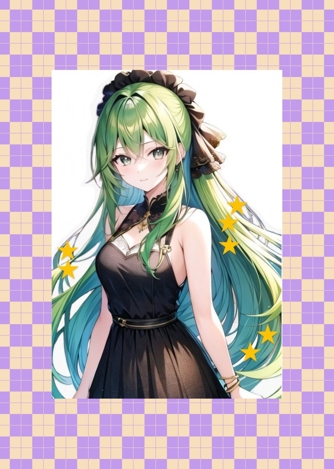 nekonoko 最初的故事 初期插画 售完为止 星夜弥漫 - 贴纸 - 纸 绿色