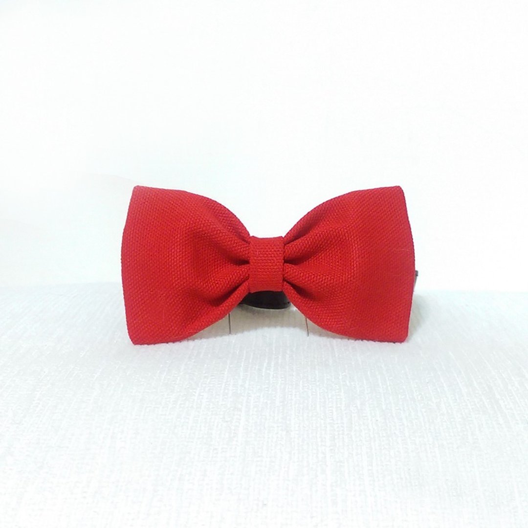 Ella Wang Design Bowtie 宠物 领结 蝴蝶结 领带 红色 黑猫 婚礼 - 项圈/牵绳 - 棉 红色