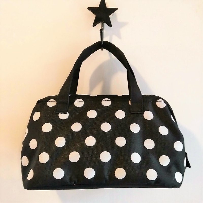 TiDi 黑白点点保温保冷便当袋 - 其他 - 防水材质 黑色