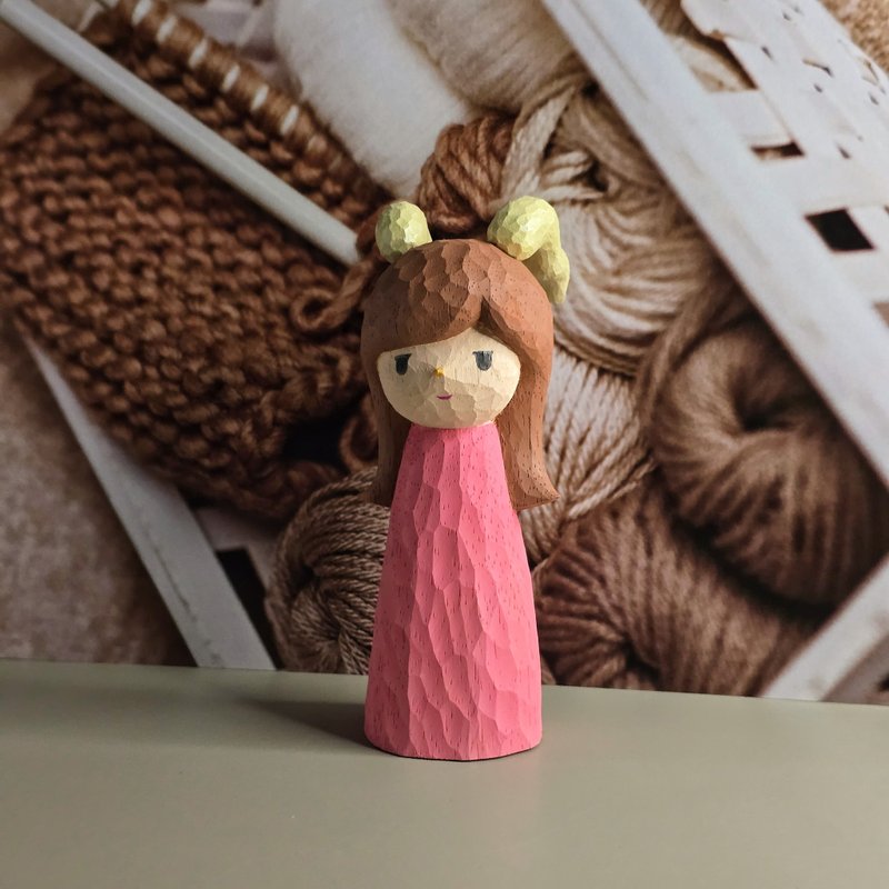 魔羯座 木雕(现货) - 玩偶/公仔 - 木头 多色