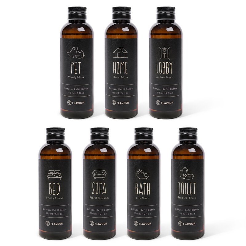 【FLAVOUR】补充瓶 扩香棒 香氛扩香150ml 居家香氛 宠物友善 - 香薰/精油/线香 - 精油 