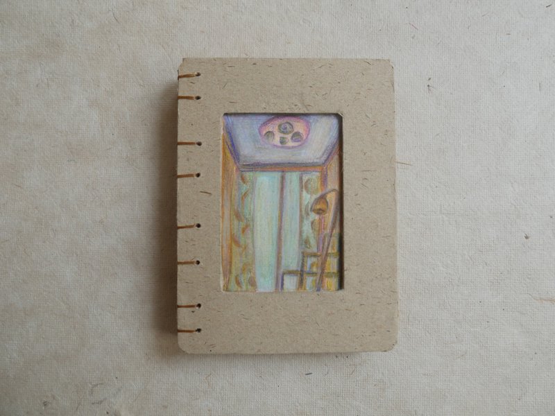 手工书/手工绘画笔记本/手工装订/日记本 - 笔记本/手帐 - 纸 卡其色