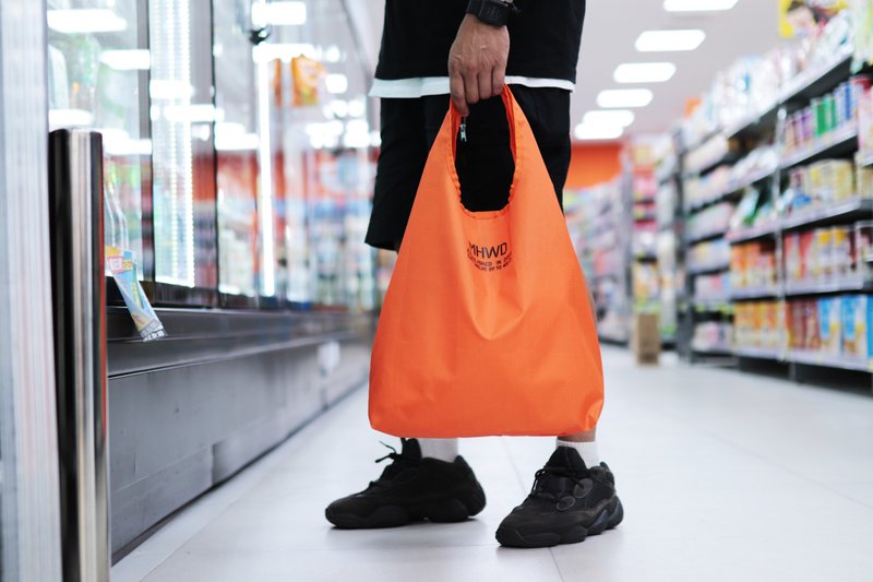 满五送一  reusable bag 可收纳 环保购物袋 防撕裂布制 环保袋 - 手提包/手提袋 - 其他材质 绿色