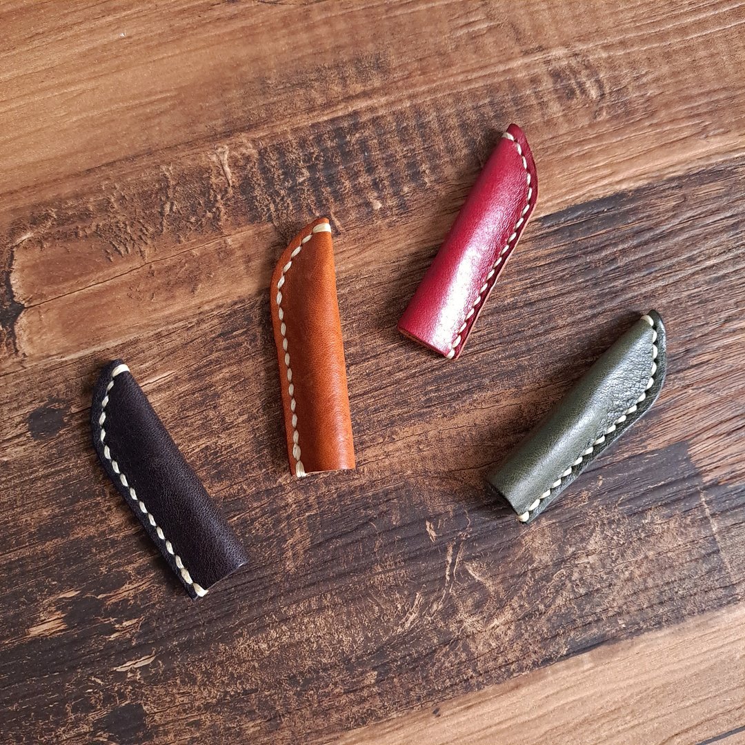 植鞣皮革/笔套/定制商品文具用品【圣诞礼物】 - 铅笔盒/笔袋 - 真皮 