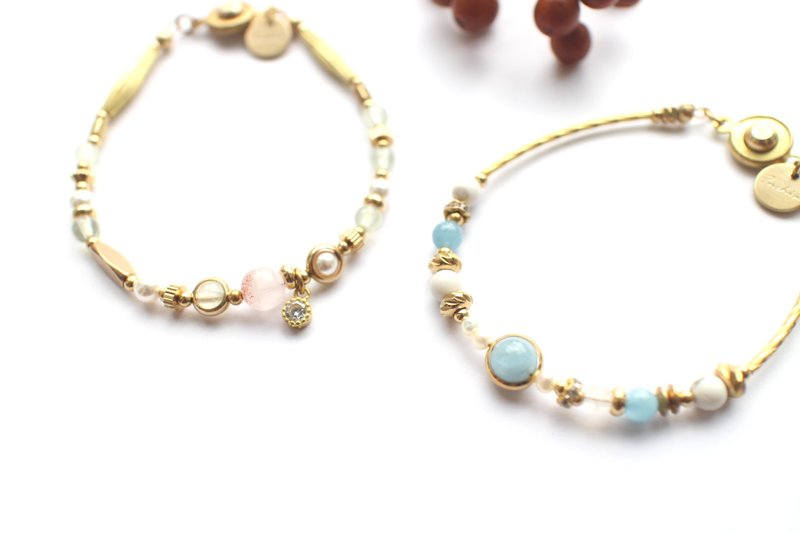 【1+1 闺蜜饰品组 】黄铜 手环 耳环 项链 全馆任选2件 - 手链/手环 - 其他金属 